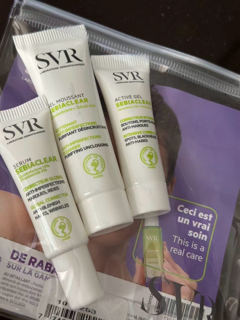 Sebiaclear Trio - White and Green Skincare Set